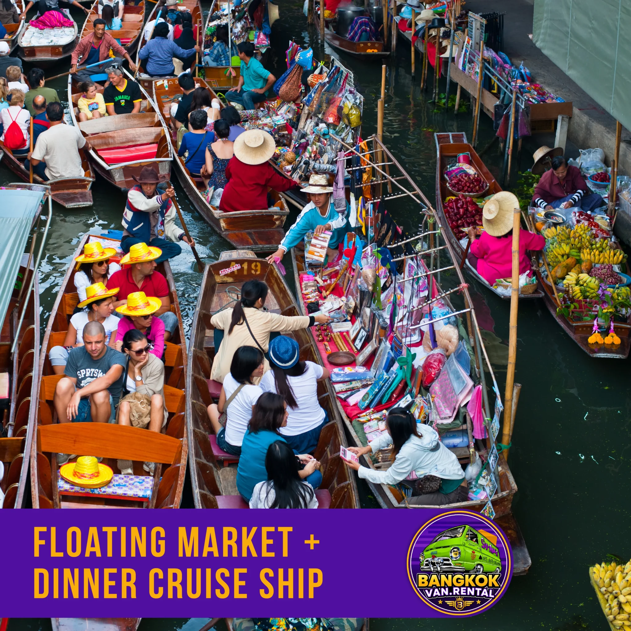 Floating Market + Dinner Cruise Ship